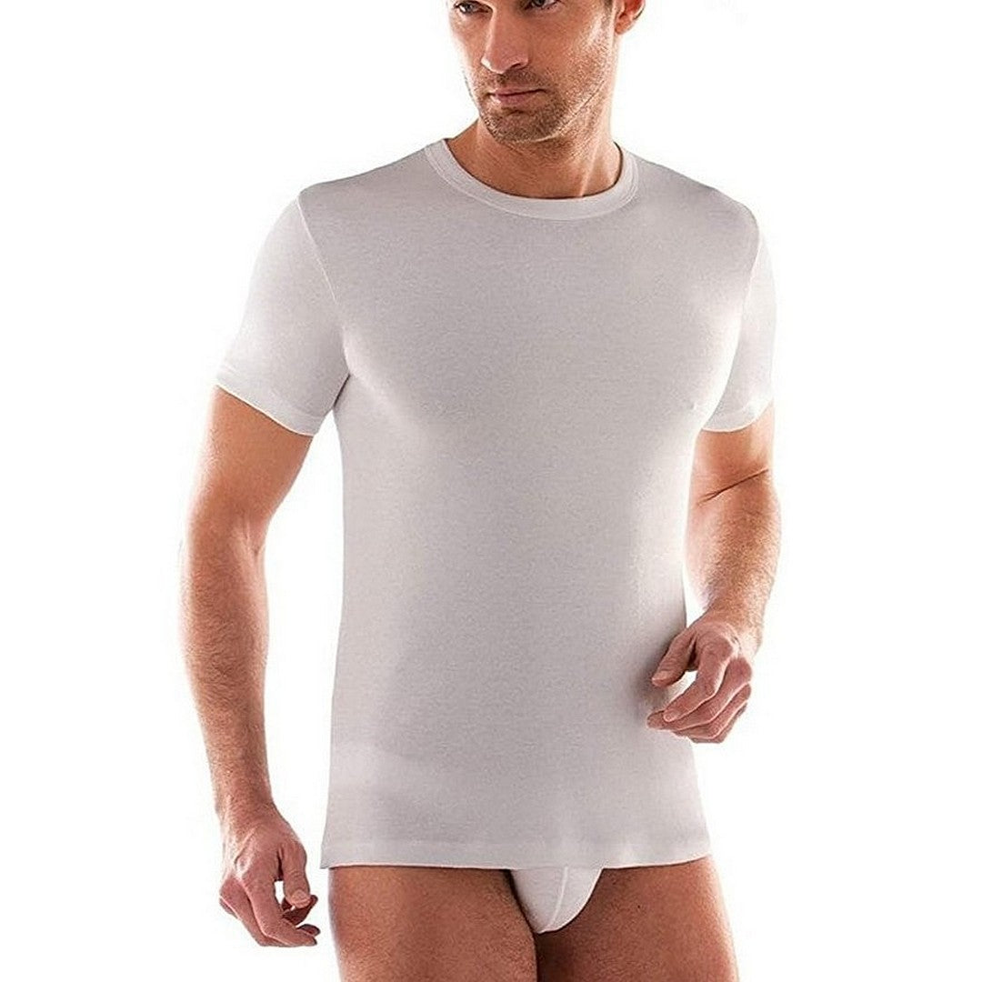 Liabel Maglia Uomo Girocollo Lana e Cotone Easy Wash