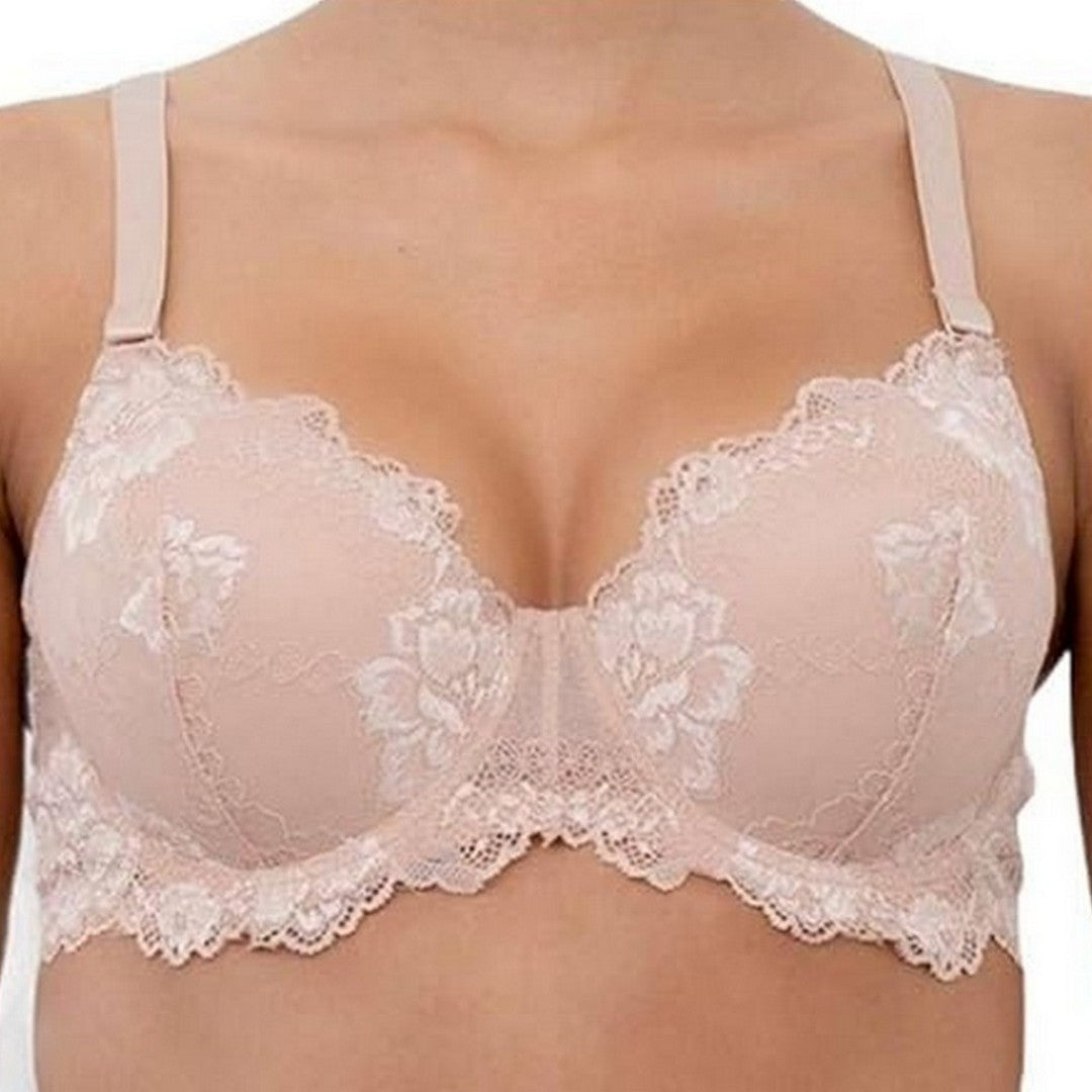 Lormar Reggiseno Donna Balconcino Favoloso in Pizzo con Ferretto