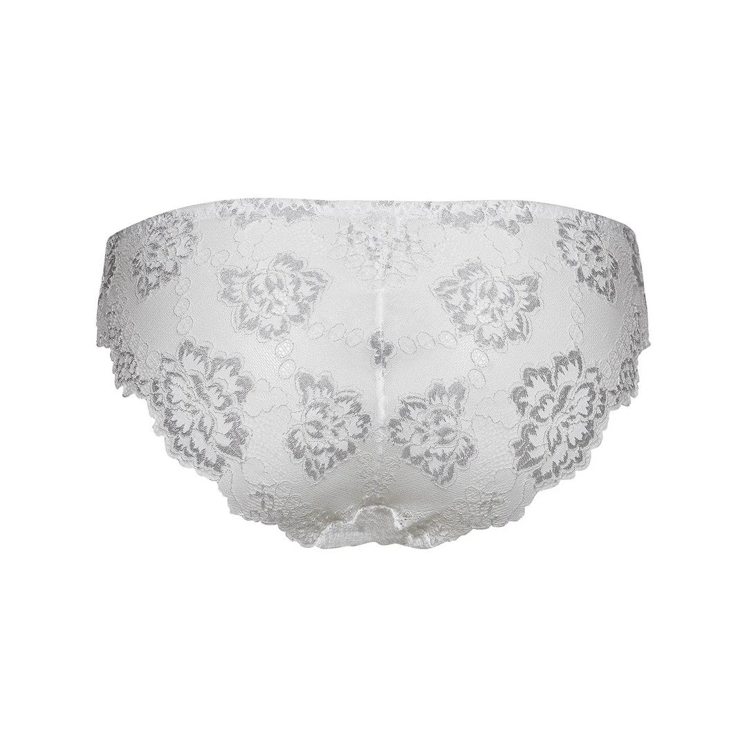 Lormar slip donna in pizzo perfect bianco
