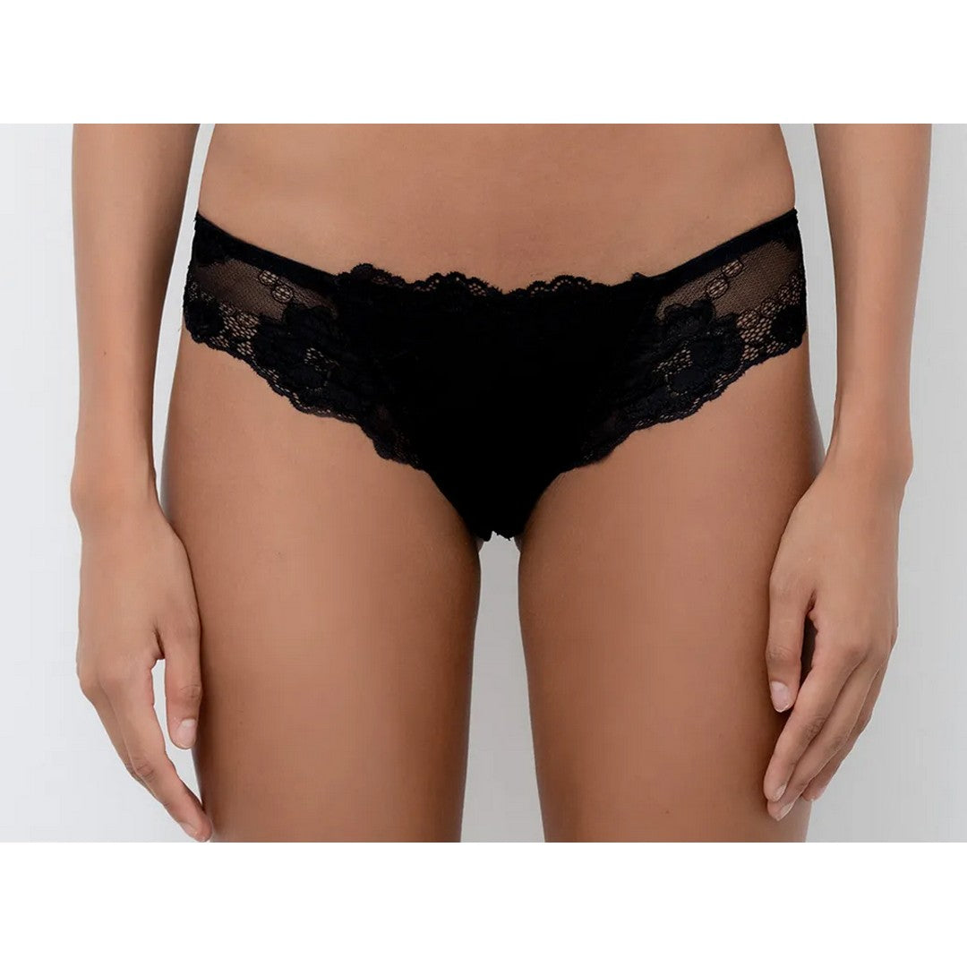 Lormar slip donna in pizzo perfect nero
