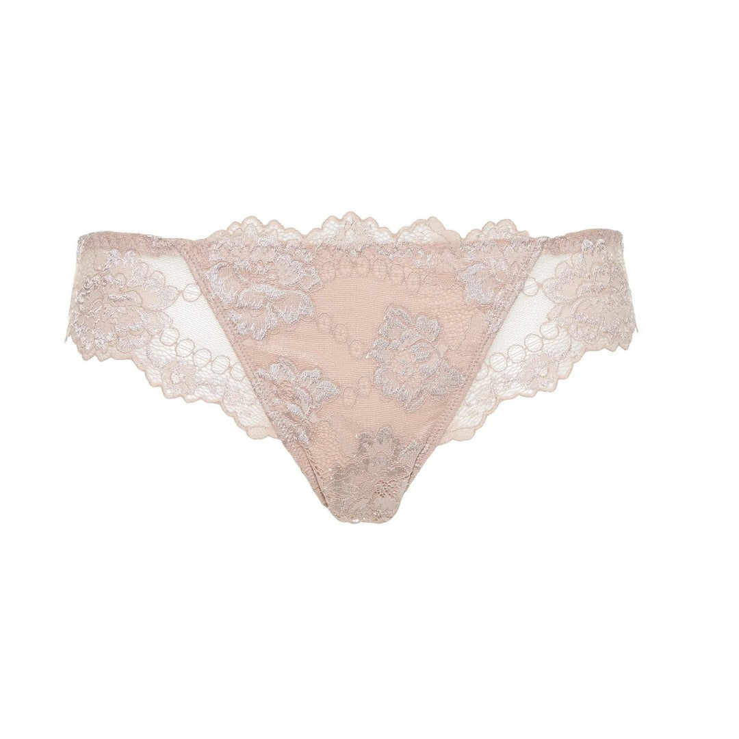 Lormar slip donna in pizzo perfect noisette