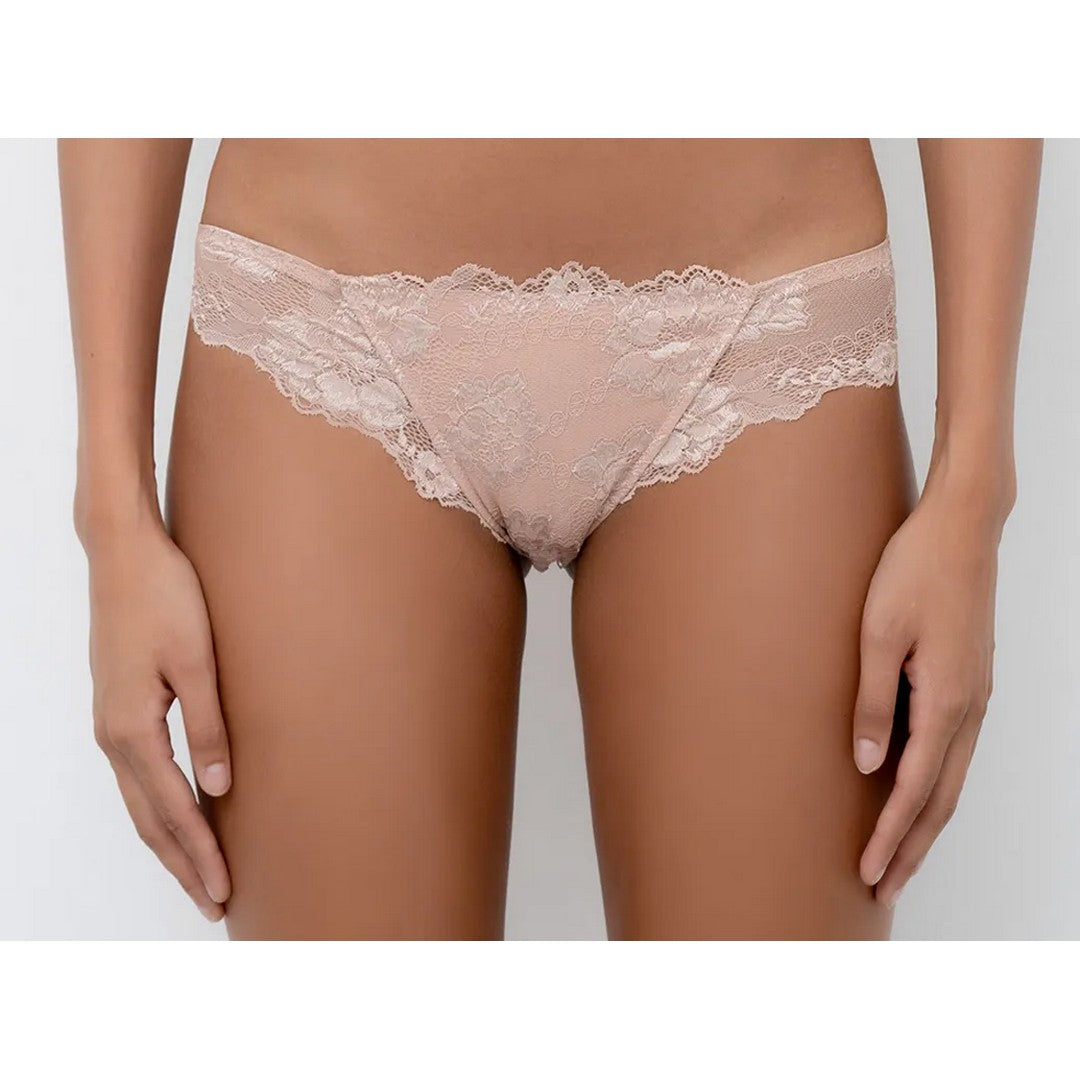 Lormar slip donna in pizzo perfect noisette