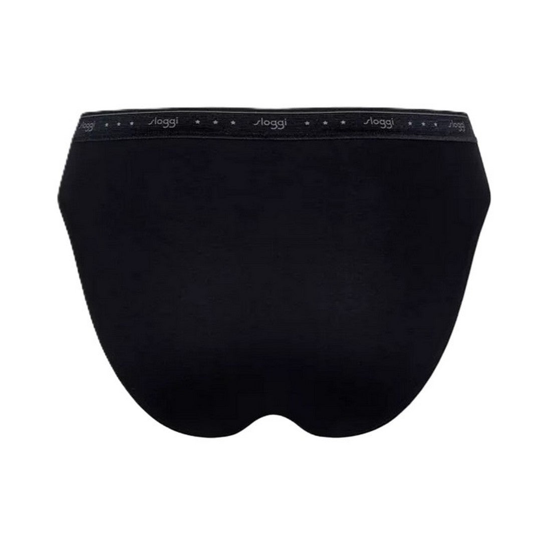 Sloggi 2pack Slip Tai 100 Donna Nero 10198072 0004