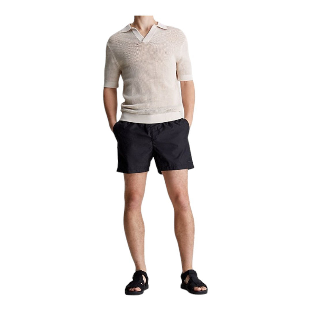 Calvin Klein Beachwear Uomo Polo Open Knit KM0KM00963-ACE