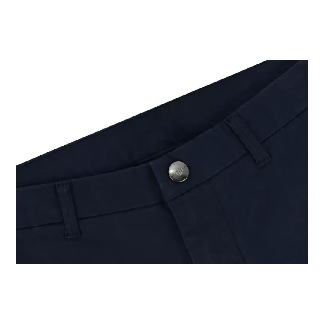 Emporio Armani Uomo Bermuda Cotone Blu Navy - 211824 4R471 06935