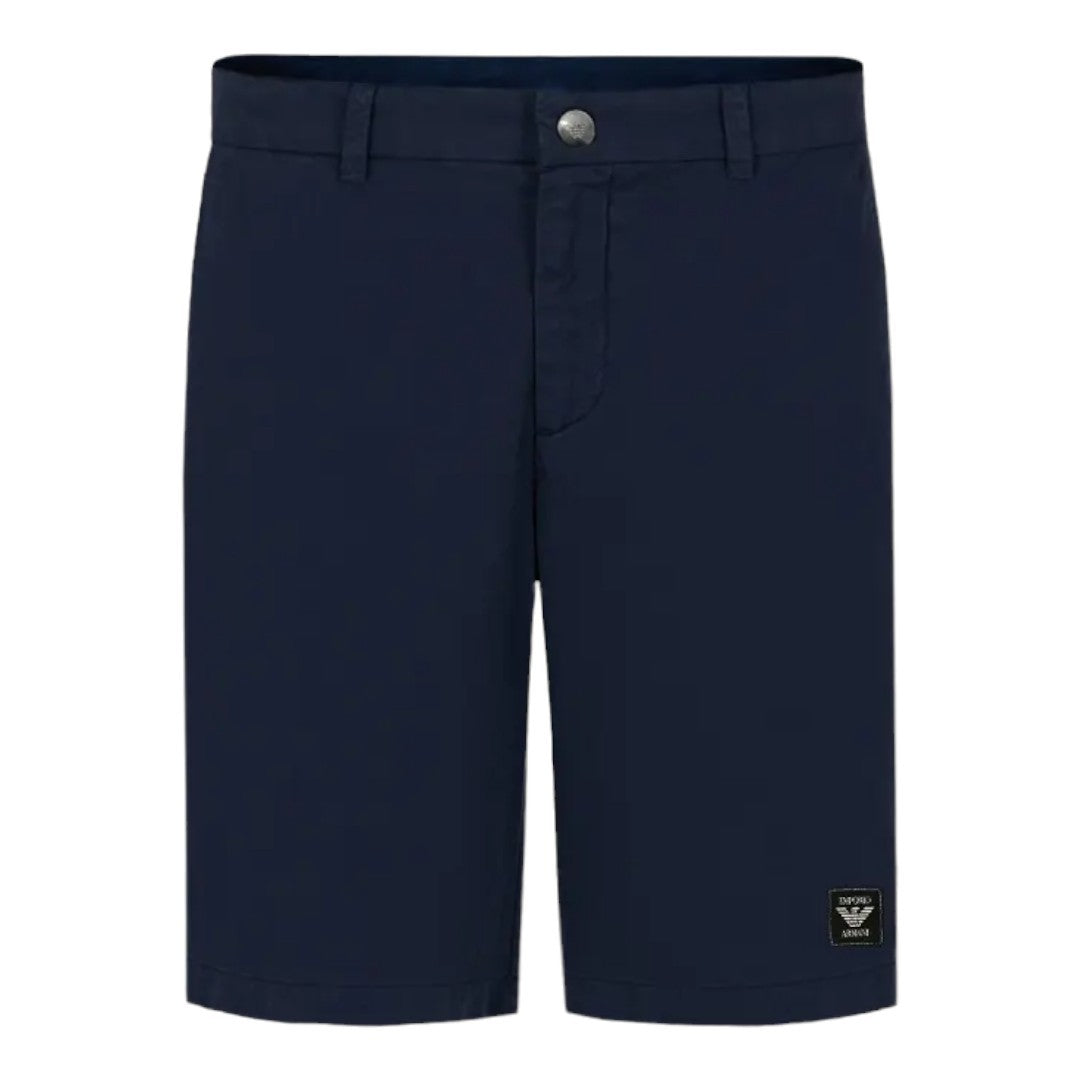 Emporio Armani Uomo Bermuda Cotone Blu Navy - 211824 4R471 06935