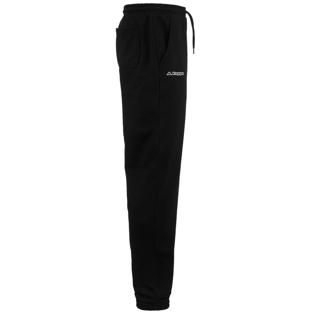 Kappa Pantaloni Sportivi Uomo Logo Feligio Nero - 381S2TW-005