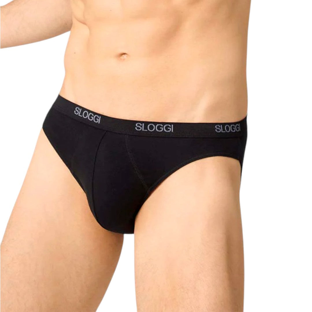 Sloggi Basic mini 2pack Slip Uomo Nero -0 004