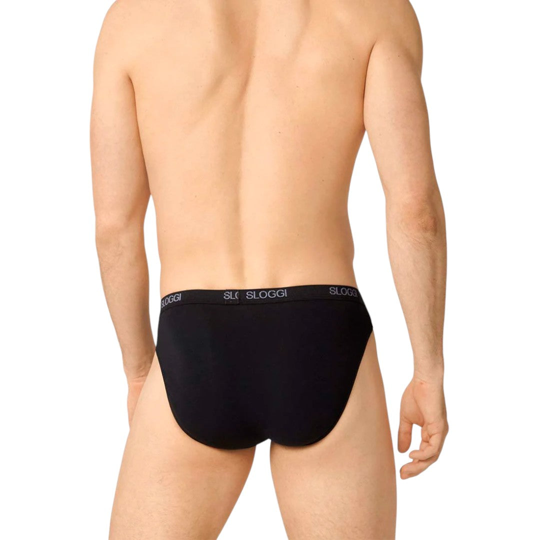 Sloggi Basic mini 2pack Slip Uomo Nero -0 004