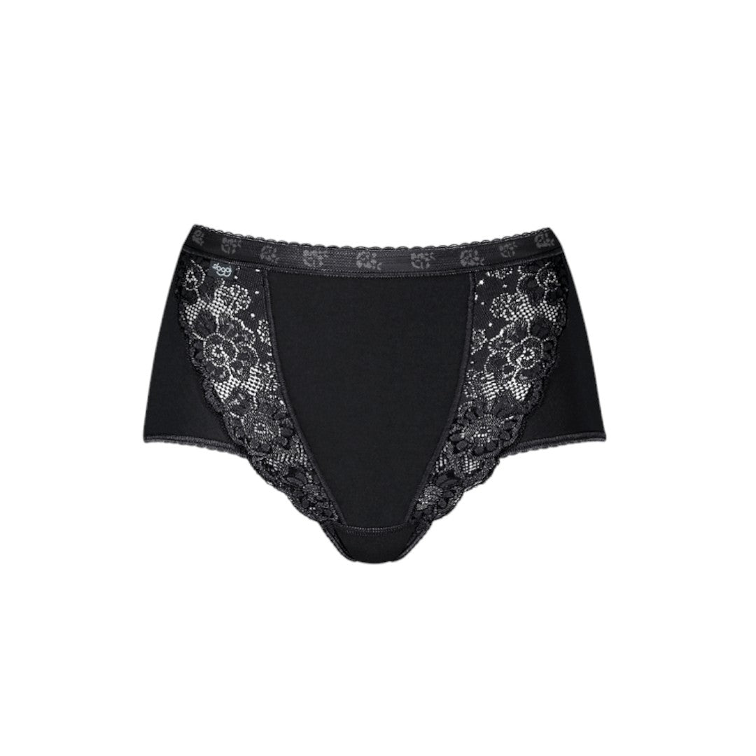 Sloggi Donna Chic Maxi Confezione 2 Slip Cotone elastico nero