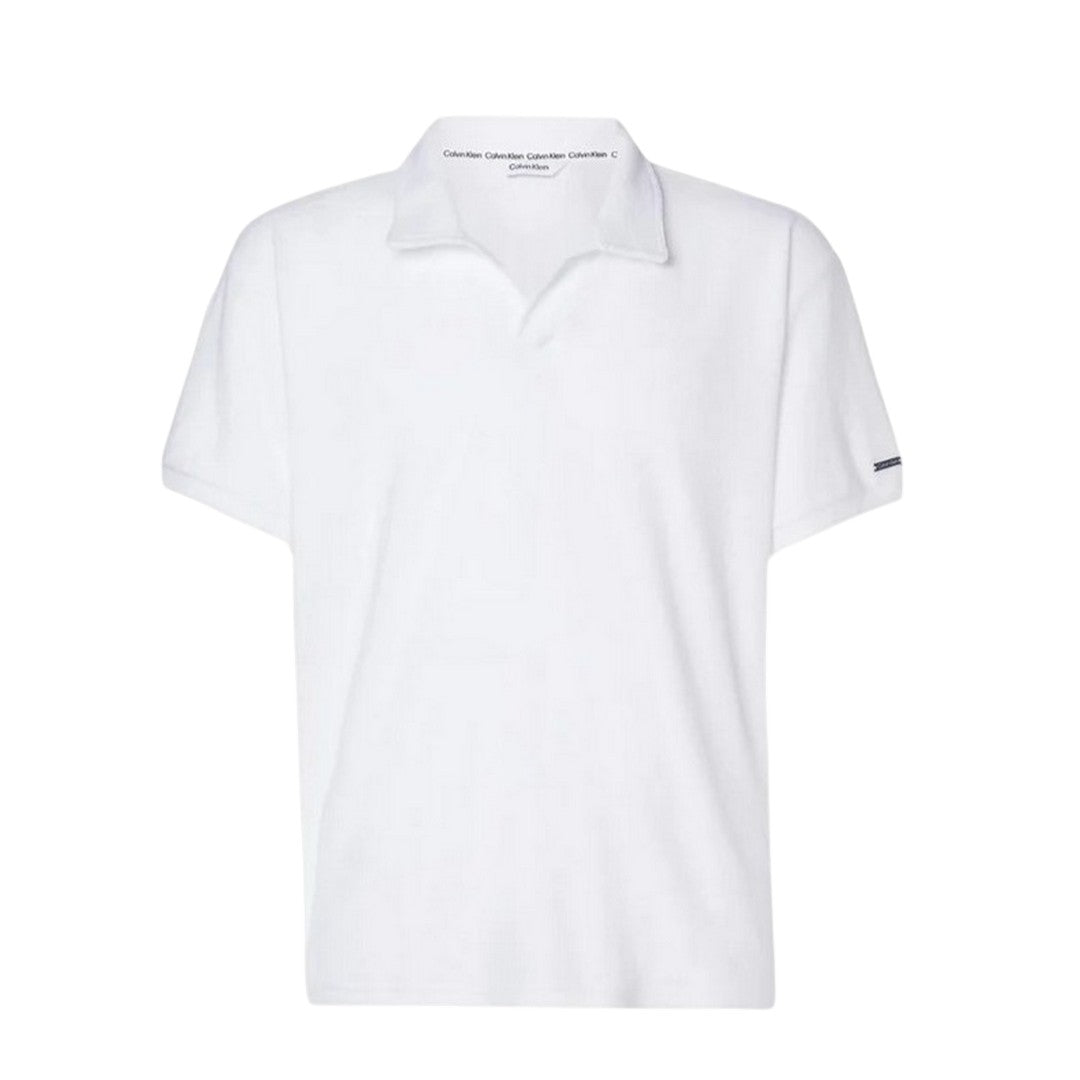 Calvin Klein Beachwear Polo Uomo in Spugna KM0KM00842 YCD