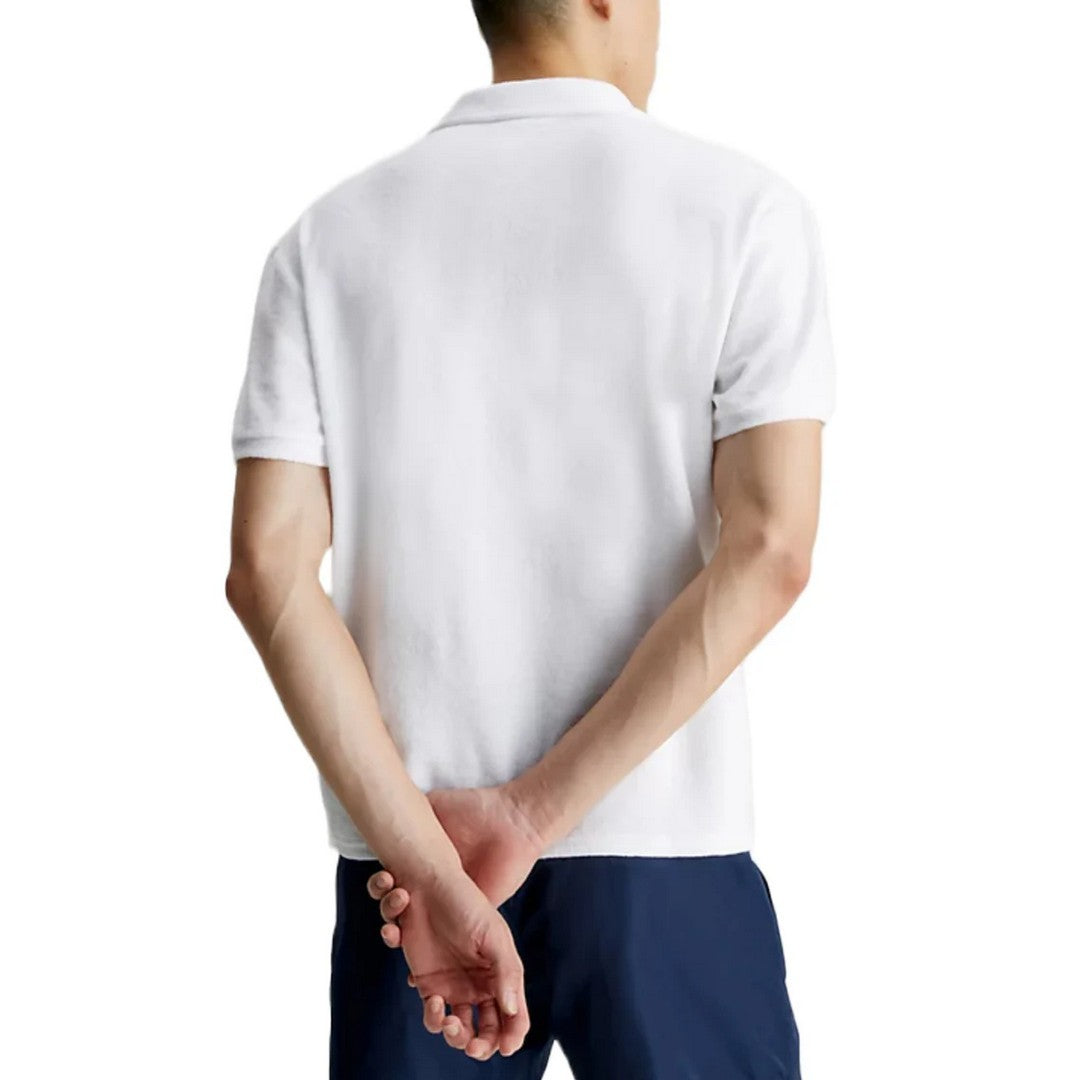 Calvin Klein Beachwear Polo Uomo in Spugna KM0KM00842 YCD