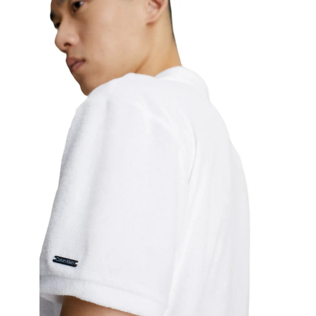 Calvin Klein Beachwear Polo Uomo in Spugna KM0KM00842 YCD