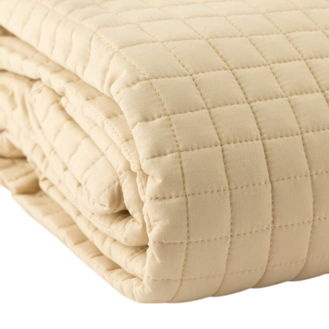 Riviera Quilt Singolo Bicolore Passpartout in Microfibra beige LE0692-0101