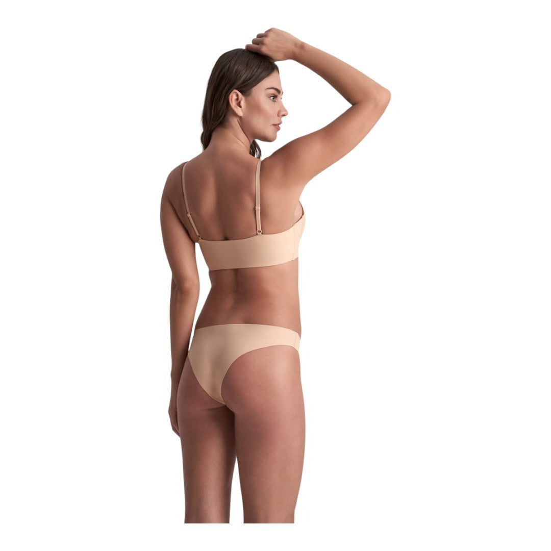 Bye Bra Brasiliano Donna invisibile (2 Pack: 1 Nudo, 1 Nero)