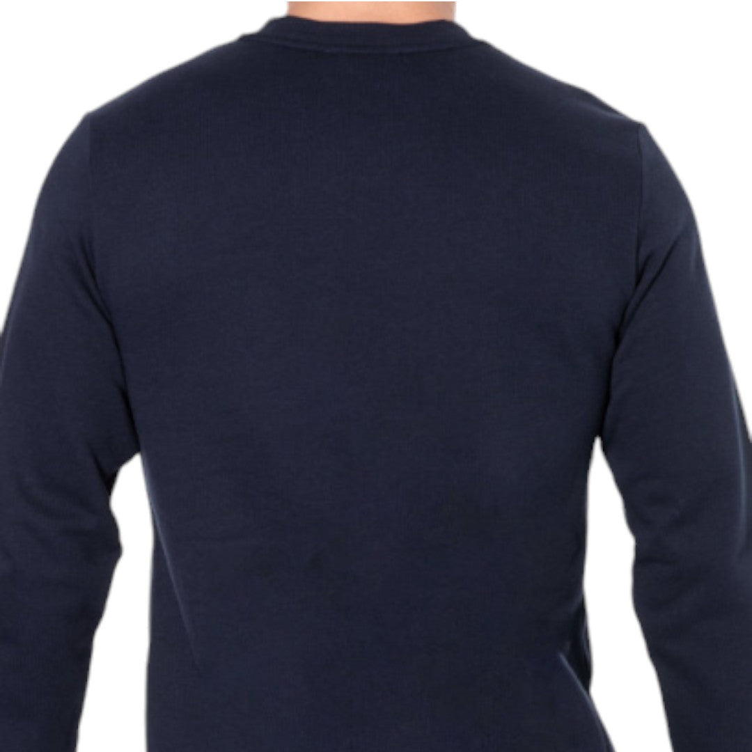 Emporio Armani Tuta Uomo in Felpa Girocollo Logo Ricamato Blu 111943 3F571 00135