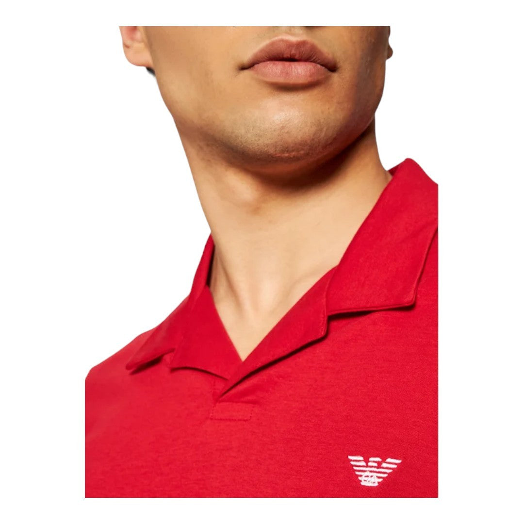 Emporio Armani Polo Uomo Beachwear Rosso - 211837 1P472 06574