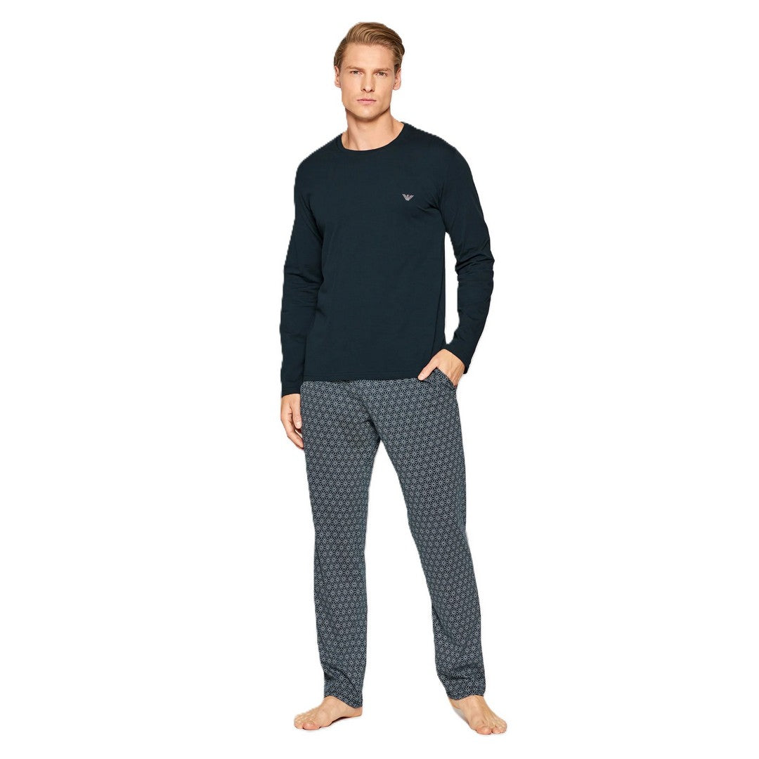 Pigiama Uomo lungo Emporio Armani Cotone Print Pants-EA 111791-2R567-96235