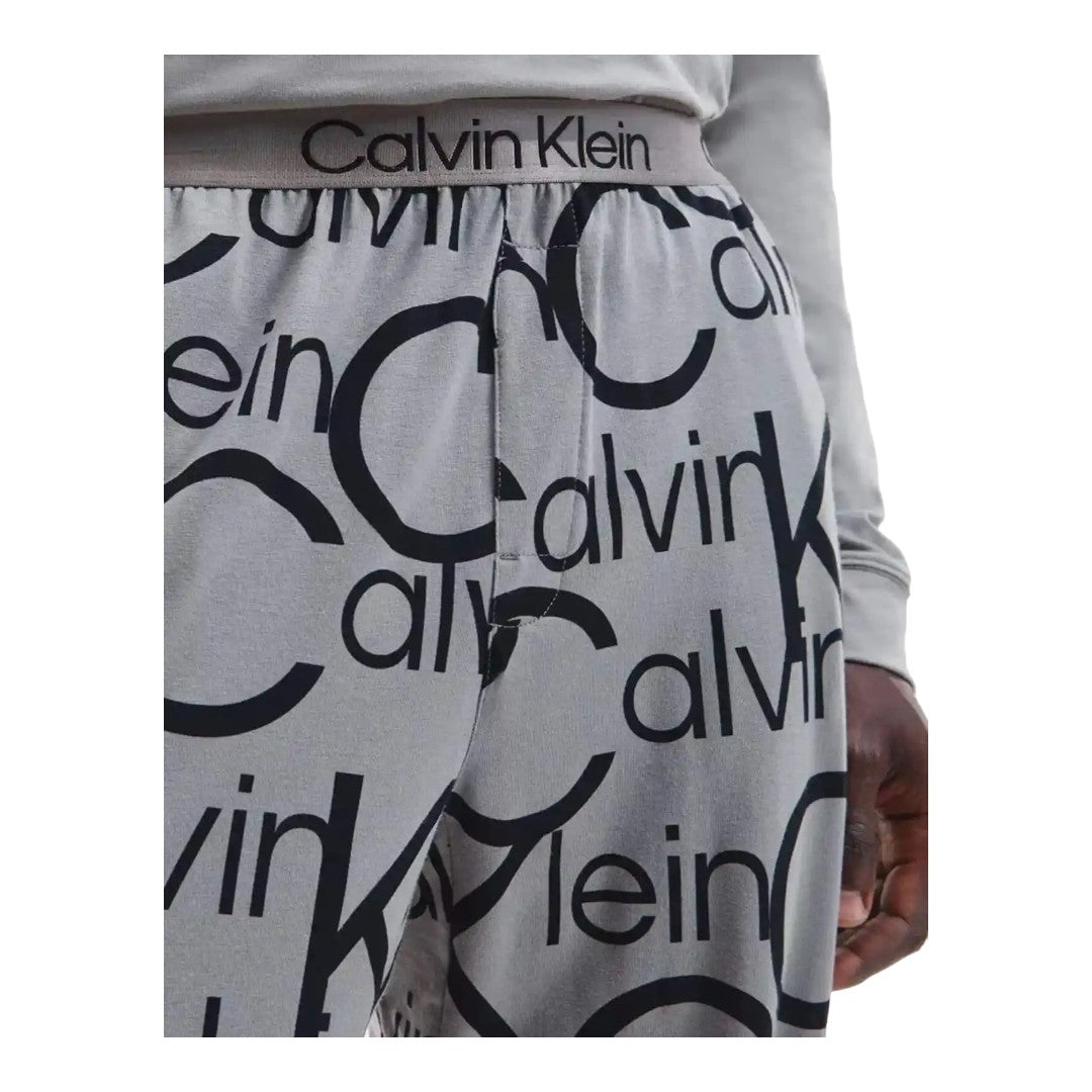 Calvin Klein Pigiama Uomo Pantalone con Stampe Logo - 000NM2178E 6NT