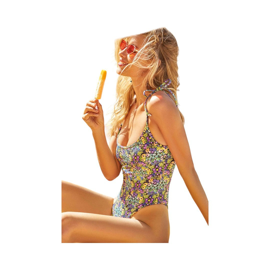 Vitamins Costume Intero Donna Con Laccetti Flowers - VV23-006