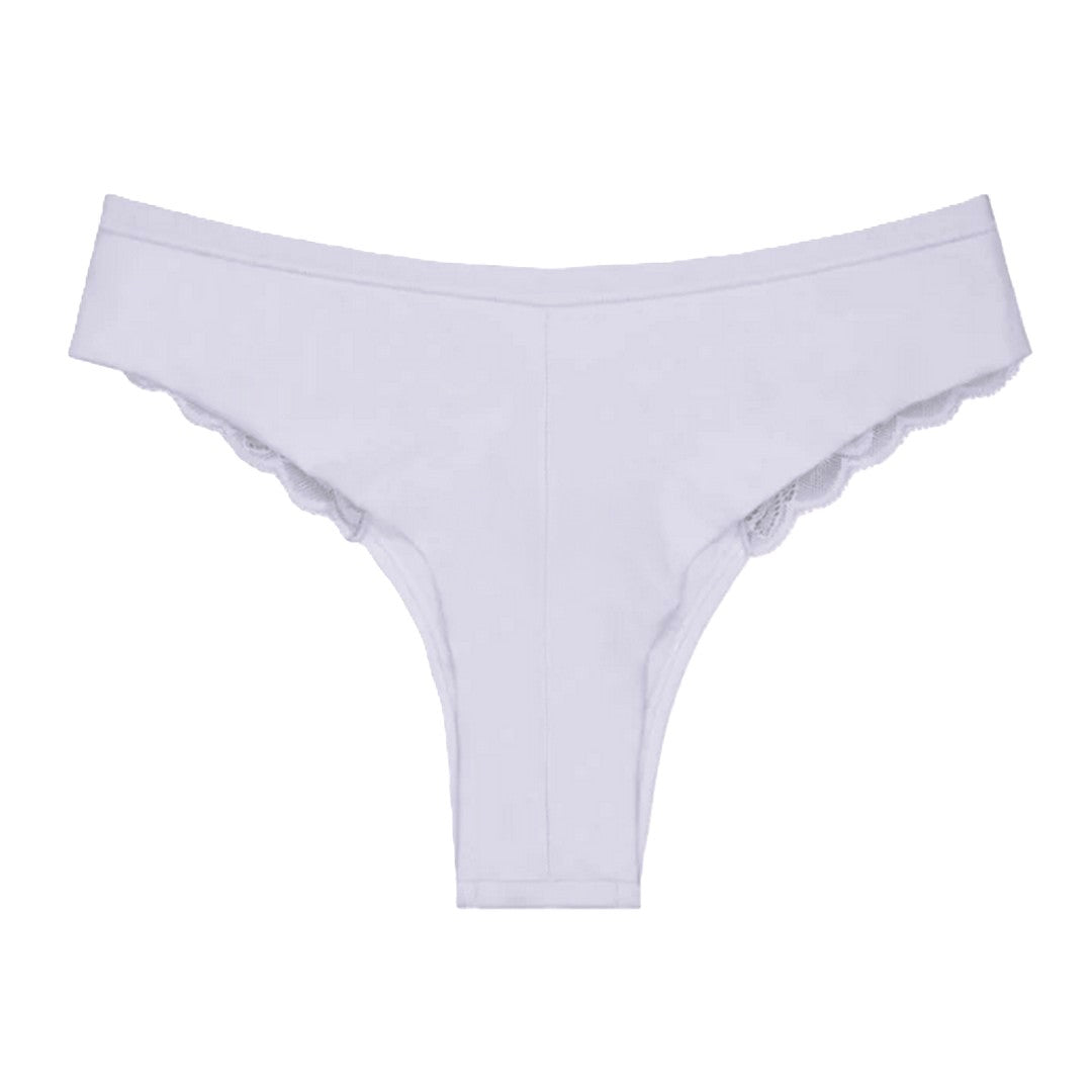 Jadea Brasiliana donna Vita alta cotone e pizzo Bianco