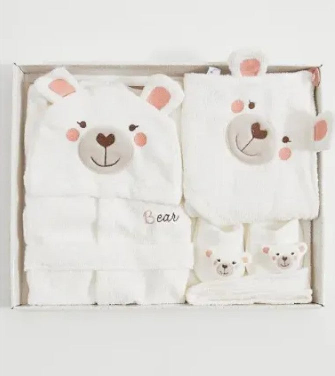 Gary Coordinato Spugna accappatoio, triangolo e ciabattine S7704-ORSO-UNICA