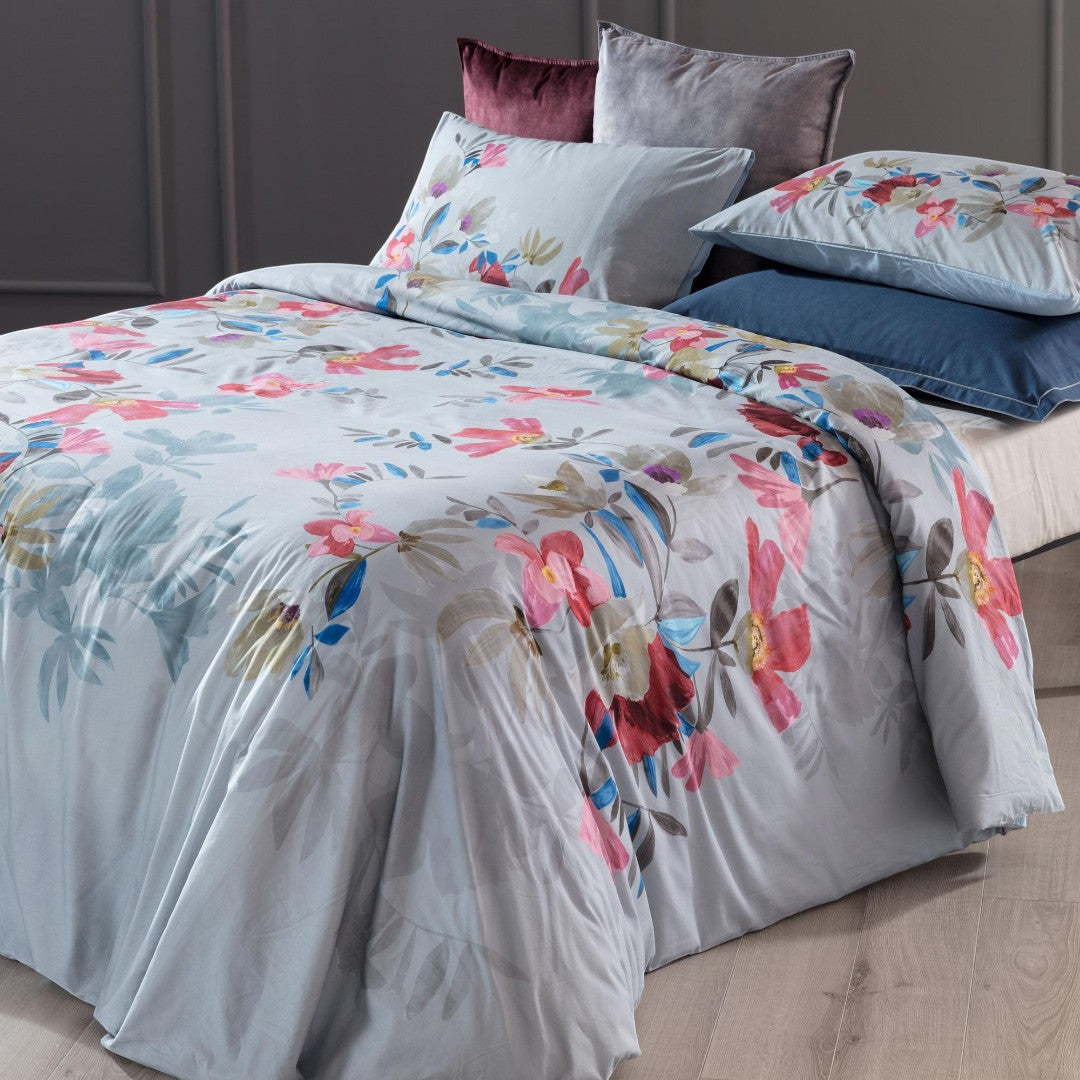 Riviera Isabel Parure Copripiumino Percalle Stampa Digitale verde - LF0716 0101