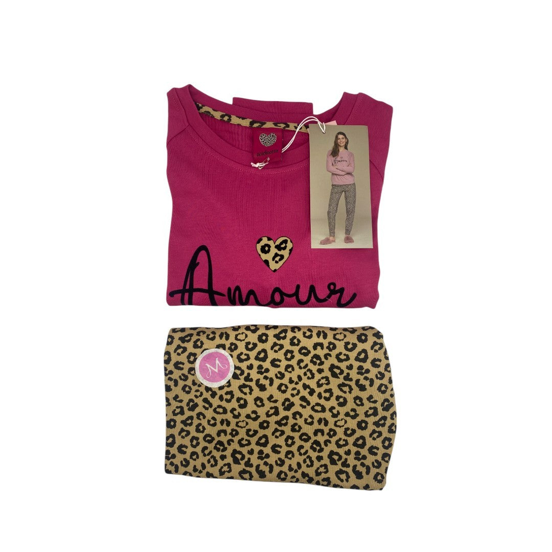Pigiama Donna Caldo Cotone Fucsia FA008469PB402