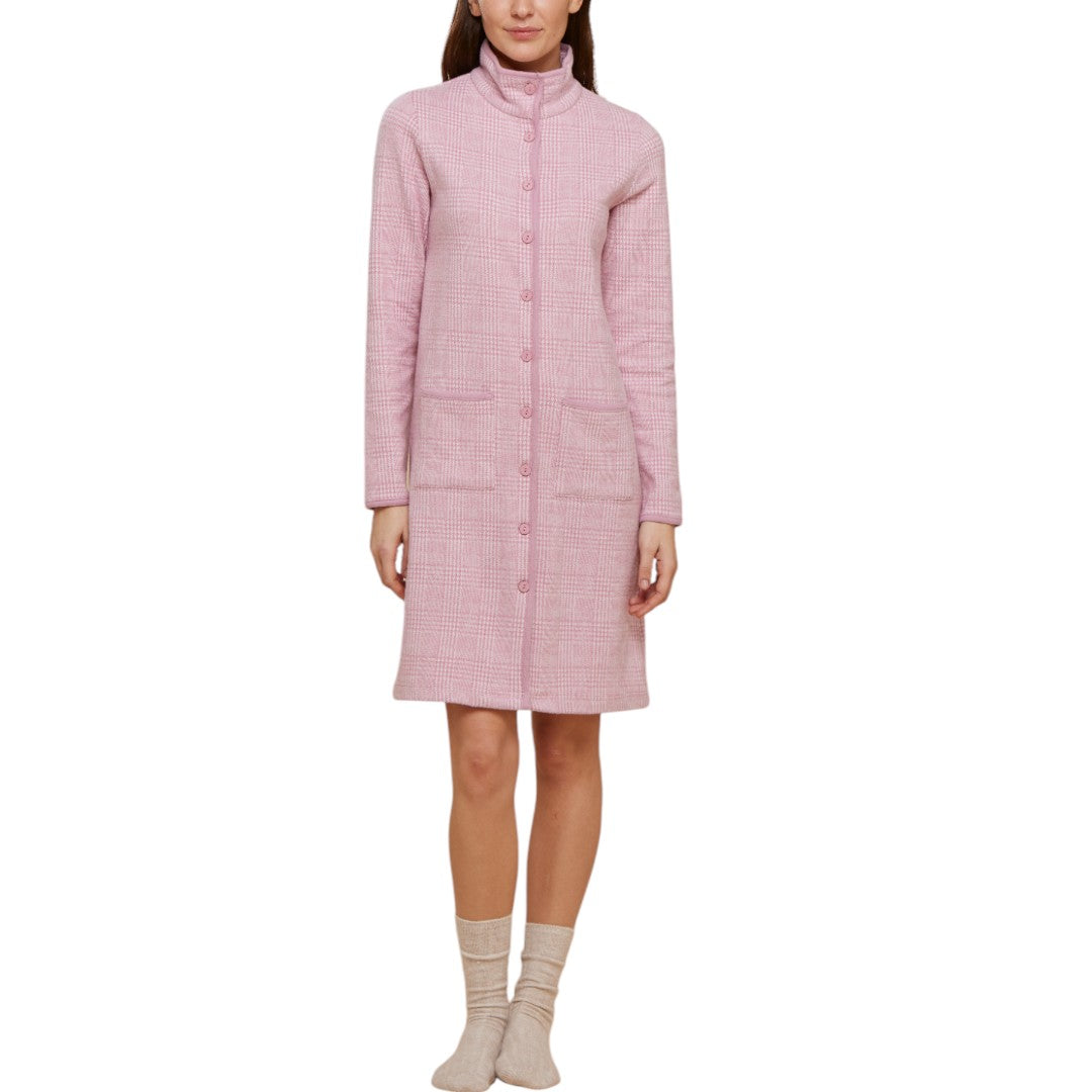 Noidinotte Vestaglia donna punto milano galles Rosa GE002650PB401