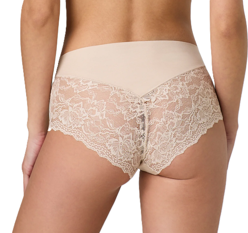 Jadea Slip donna taglio Laser con pizzo Cipria