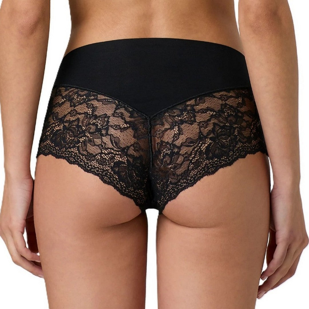 Jadea Slip donna taglio Laser con pizzo Nero