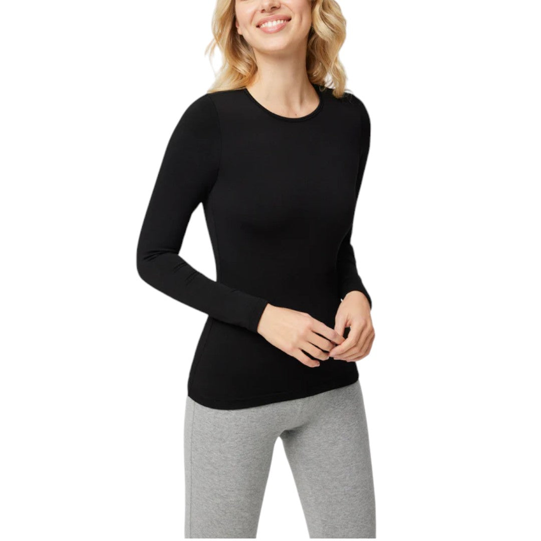 Ysabel Mora Maglia Termica Donna A Maniche Lunghe Girocollo