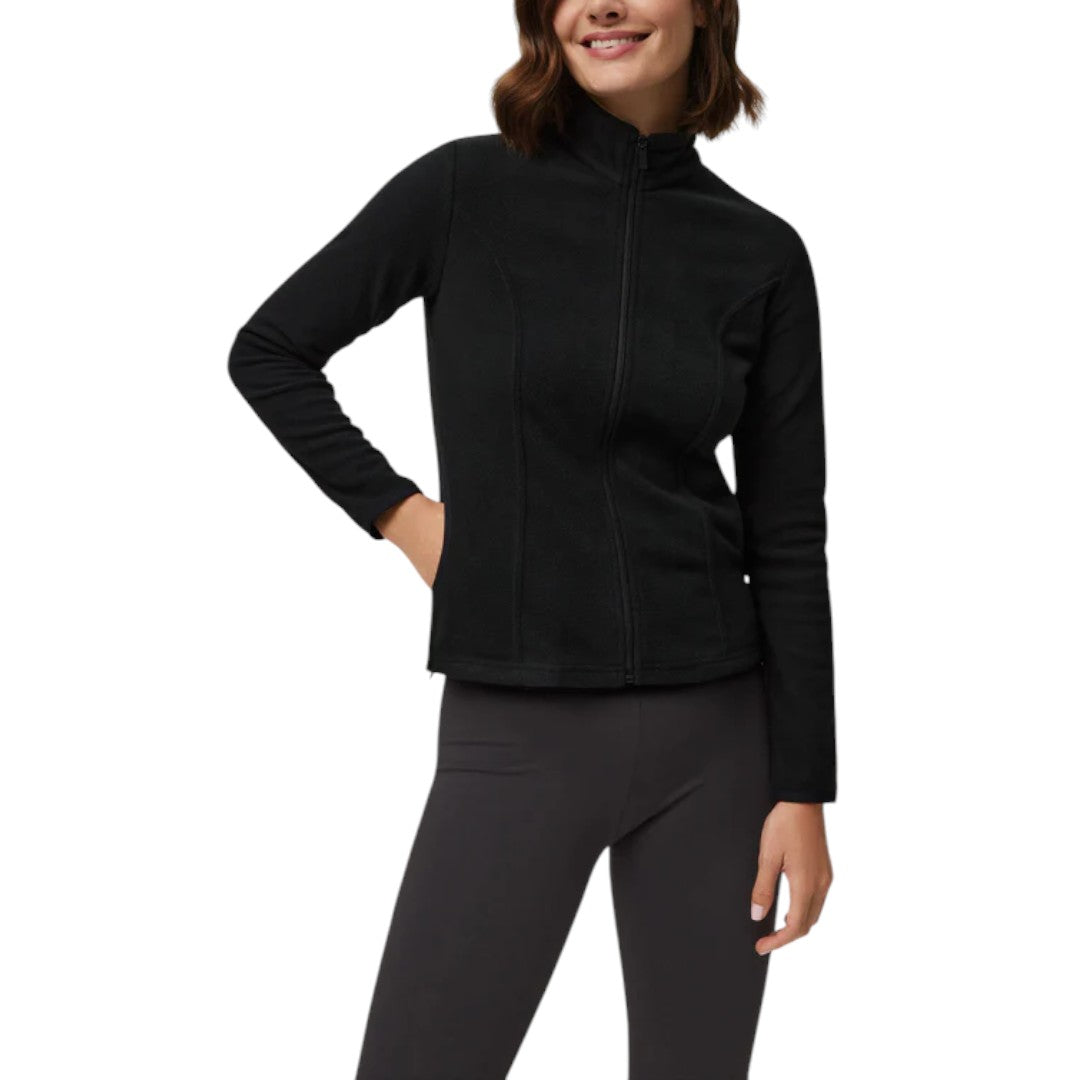 Ysabel Mora Giacca In Pile A Maniche Lunghe Donna Zip intera 70008 Nero