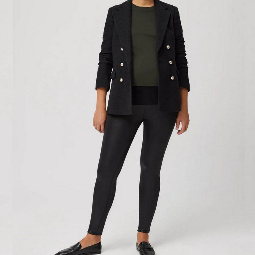 Ysabel Mora Leggings Termico Donna Premaman Ecopelle Martellata