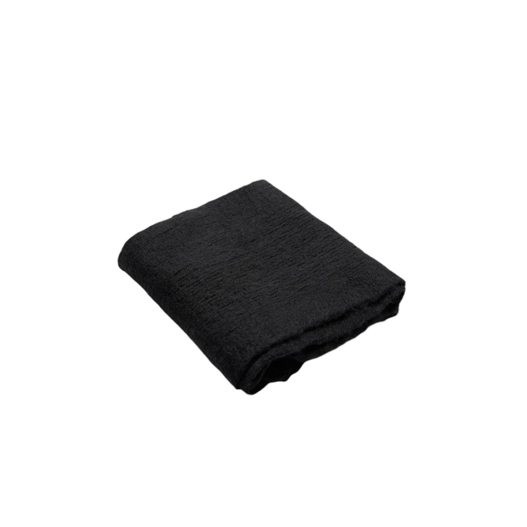 Ysabel Mora Pashmina semplice con dettaglio frange nera - 70658