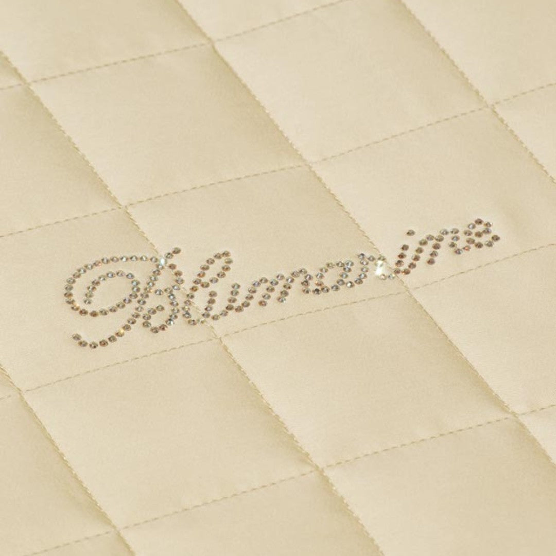 Blumarine Copriletto matrimoniale Lory trapuntato in puro raso di cotone Seta