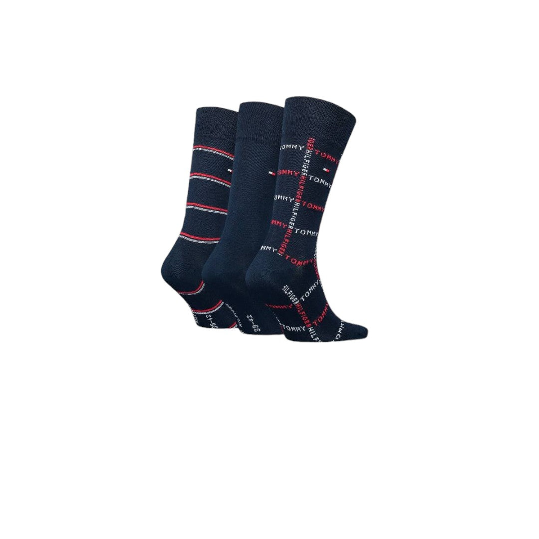 Tommy Hilfiger Uomo Gift Box x3 Calze Navy - 701224445 001 039