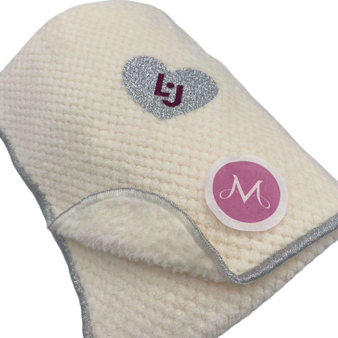Liu Jo Baby Copertina Carrozzina in Pile Color Avorio Fuxia - BL425C 00900