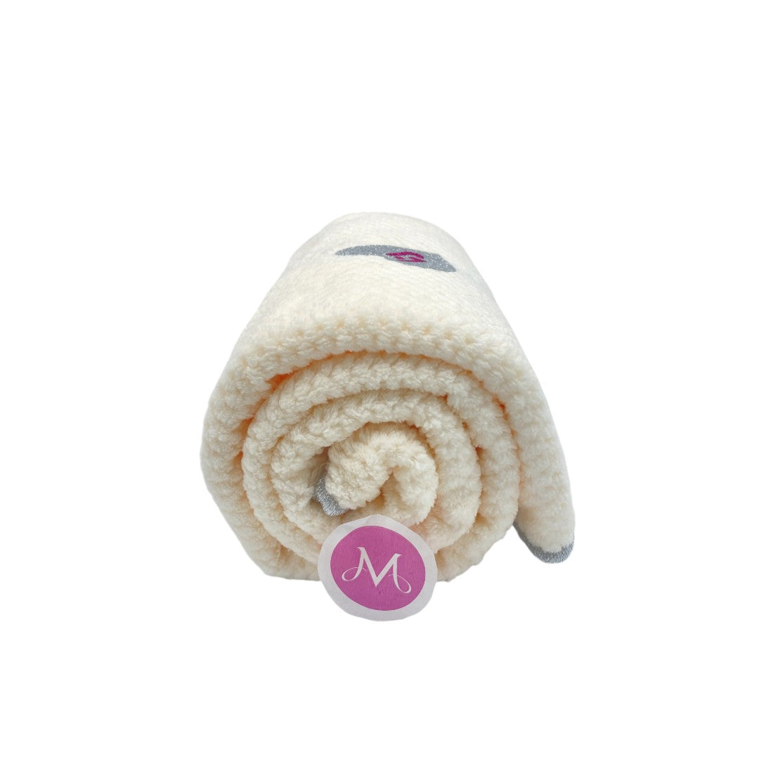 Liu Jo Baby Copertina Carrozzina in Pile Color Avorio Fuxia - BL425C 00900