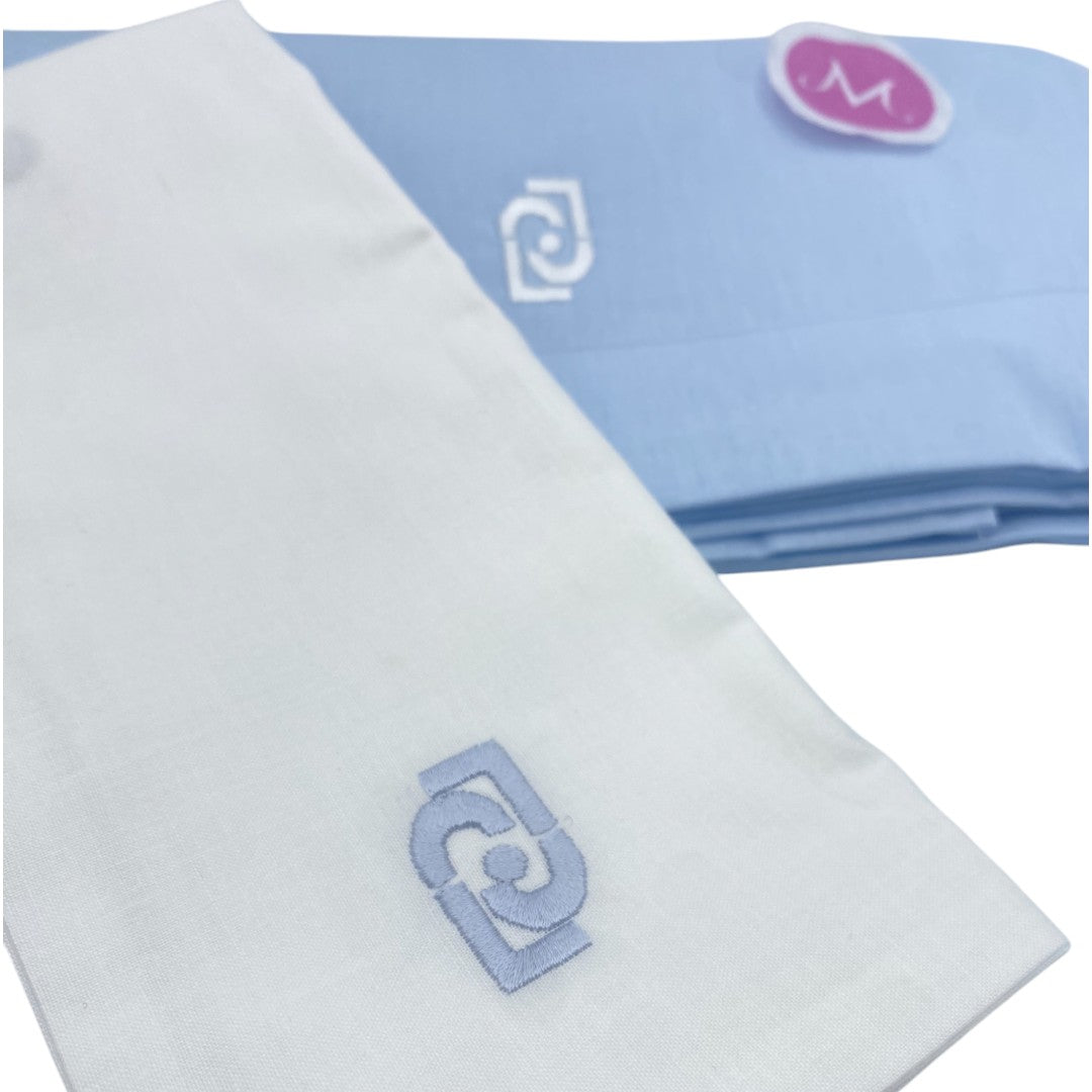 Liu Jo Baby Set 3 Pezzi Lettino Serie Bicolor Bianco Azzurro BL467L - 00485