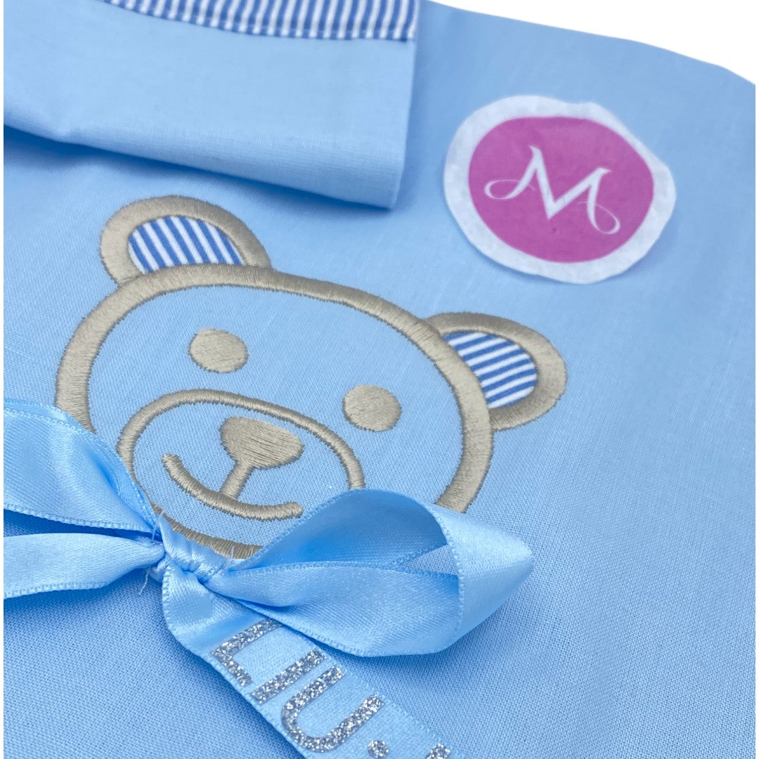 Liu Jo Baby Set 3 Pezzi Culla-Passeggino Serie Babybear Azzurro BL427C - 00068