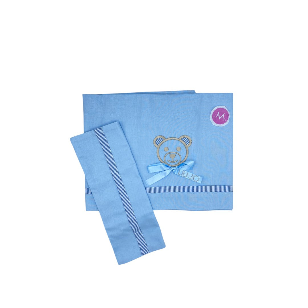 Liu Jo Baby Set 3 Pezzi Culla-Passeggino Serie Babybear Azzurro BL427C - 00068