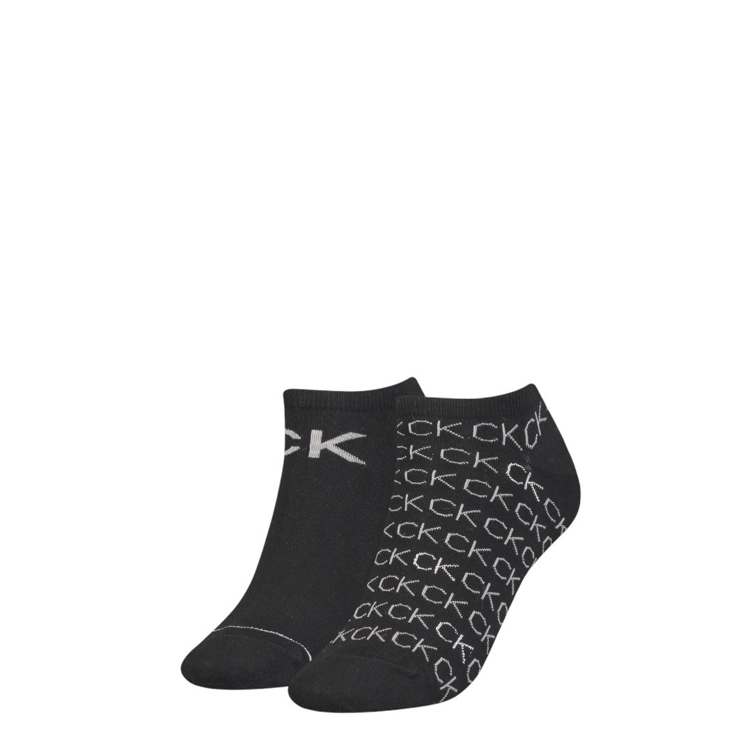 Calvin Klein Donna 2P Sneaker Repeat Logo Nero - 701218779 001 999