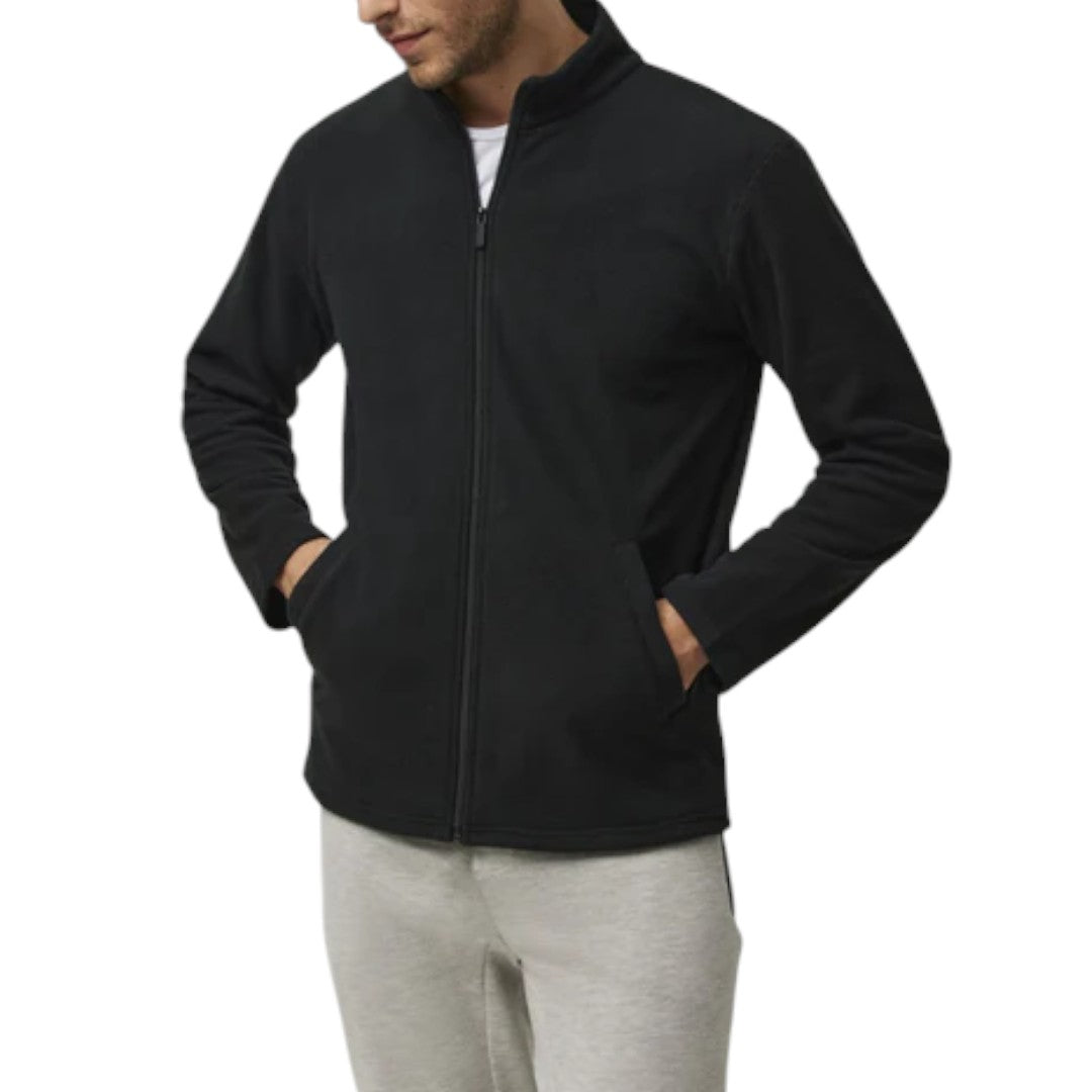 Ysabel Mora Giacca In Pile Maniche Lunghe Uomo Zip intera 70106 Nero