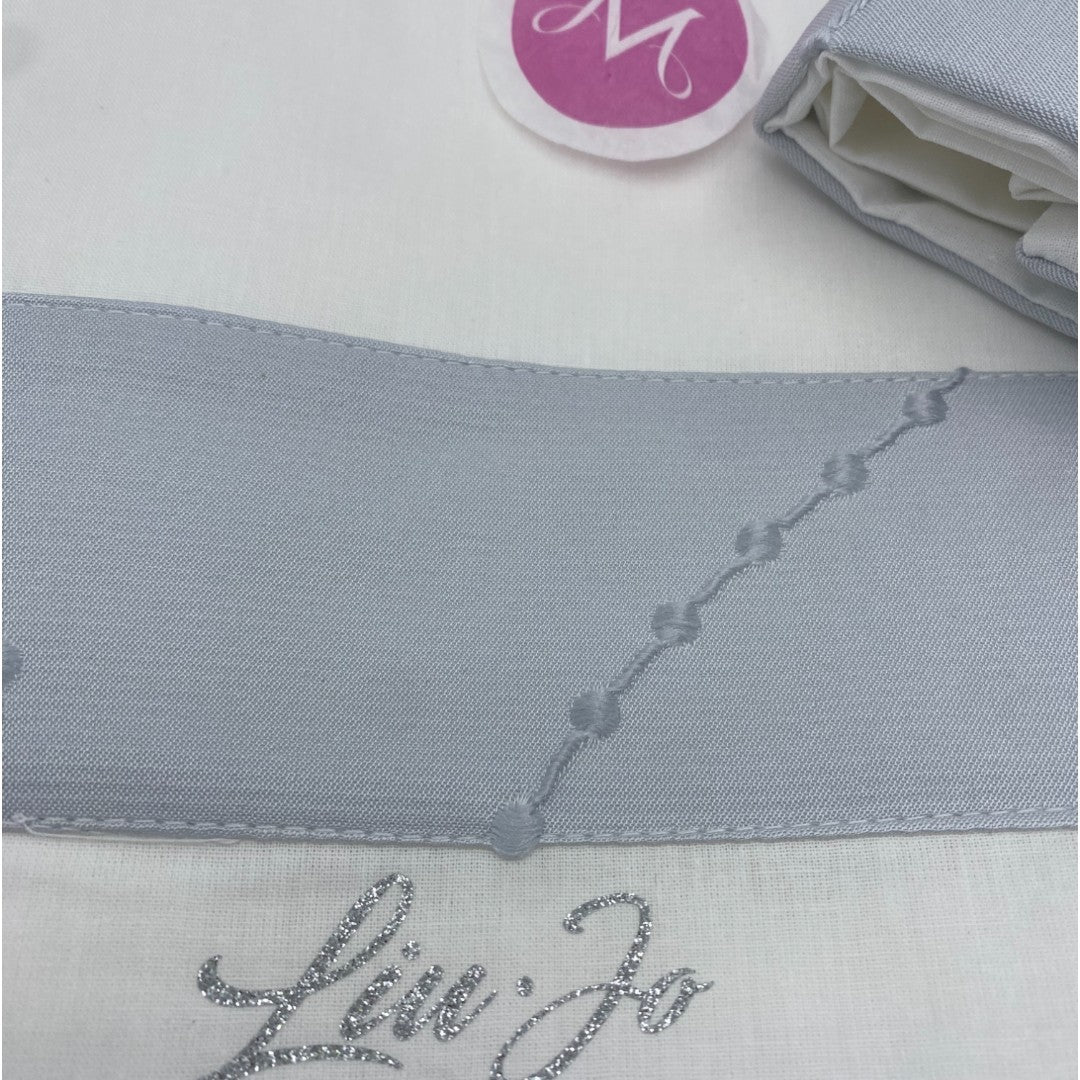 Liu Jo Completo 3pz culla/passeggino Art. Ricamato Naturale Perla BL613C 00517