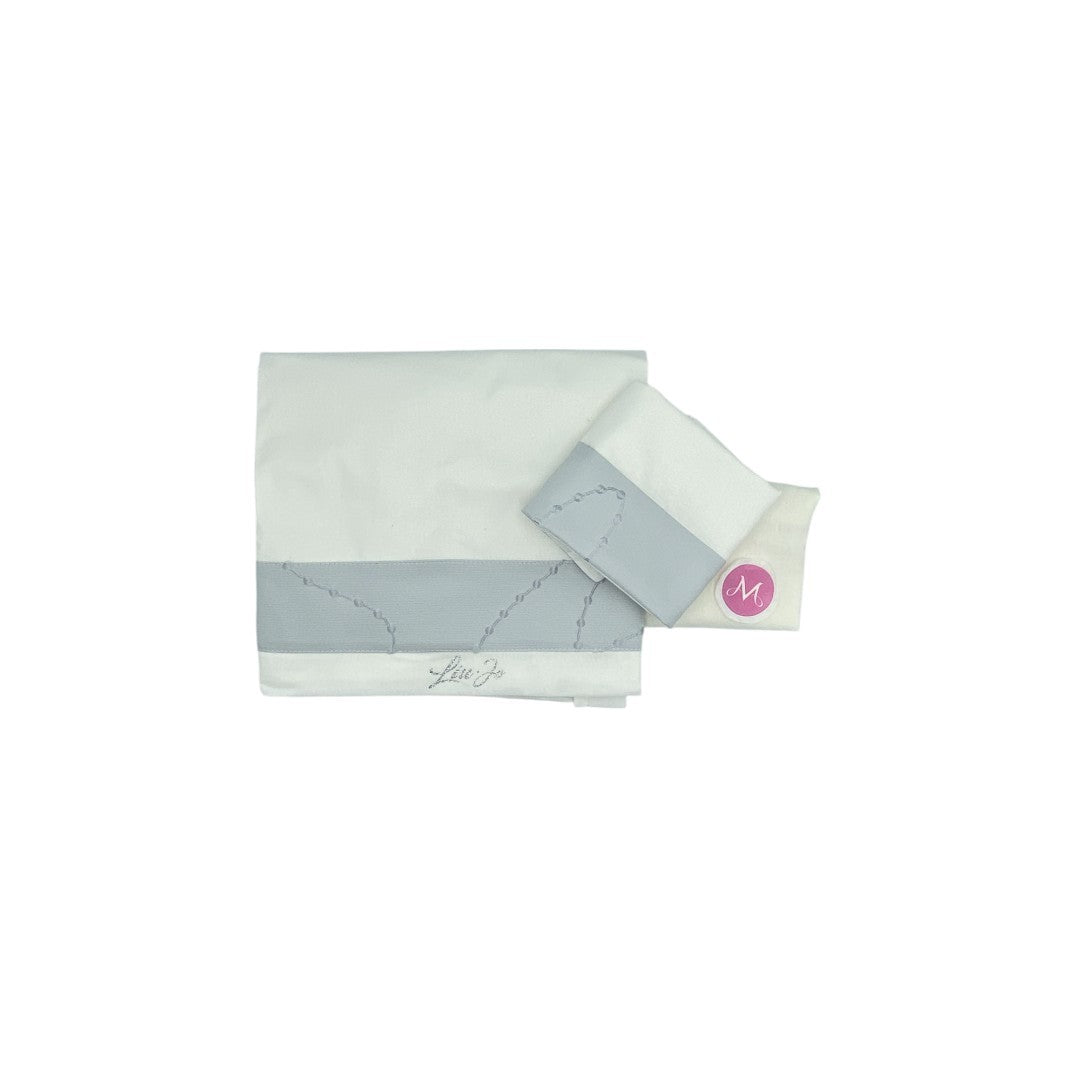 Liu Jo Completo 3pz culla/passeggino Art. Ricamato Naturale Perla BL613C 00517