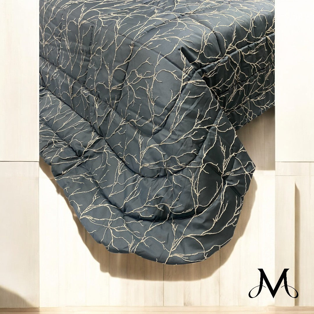 Reevèr Trapunta Matrimoniale Jacquard Dolly Ardesia LG02040201