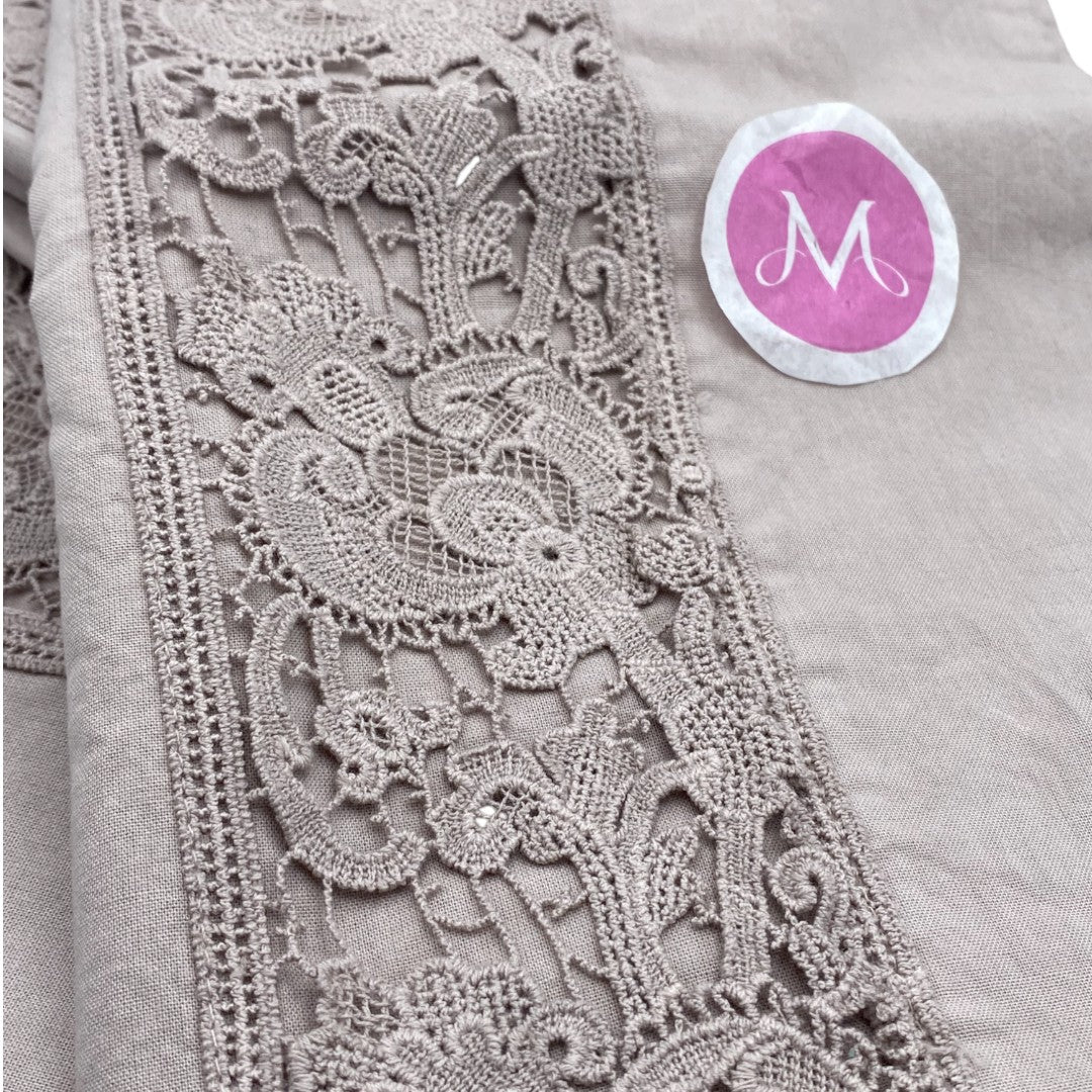 Biancoperla completo lenzuola matrimoniali tinto in filo Marrakech Cipria