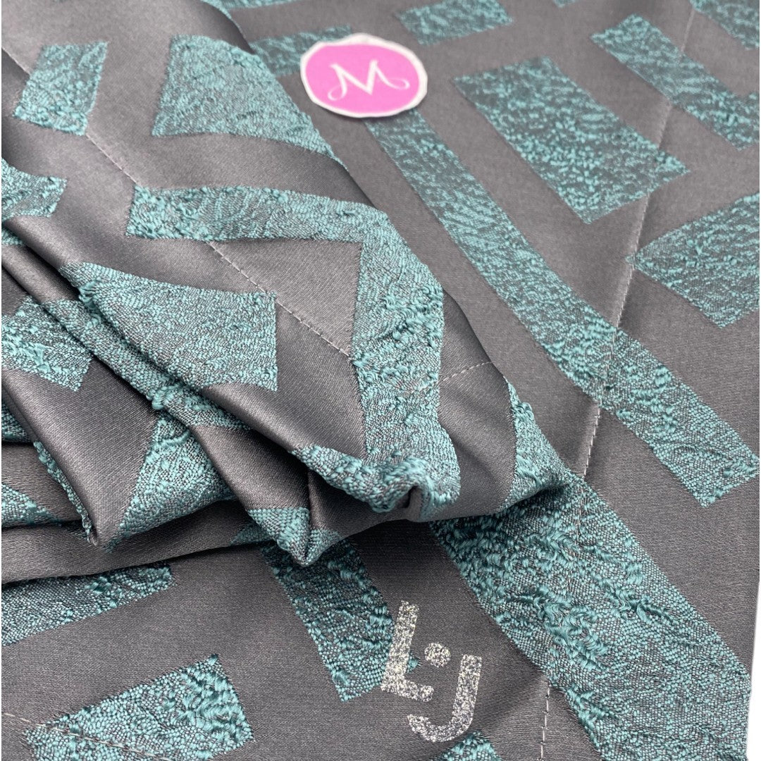 Liu Jo Runner Jacquard Intrico con logo LJ glitterato Ottanio  LT612B 00234