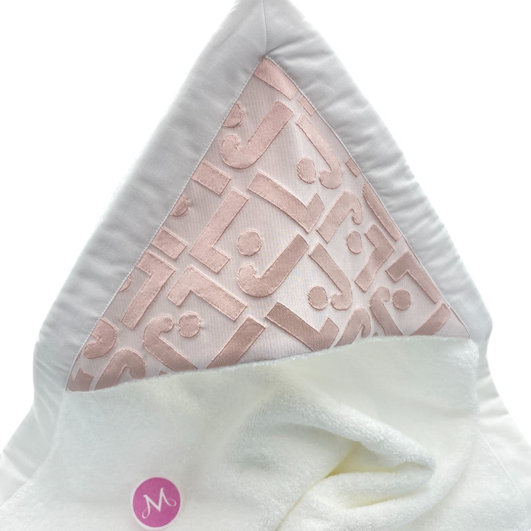 Liu Jo Baby Accappatoio+manopola art. New LJ bianco-rosa BB154B 00270